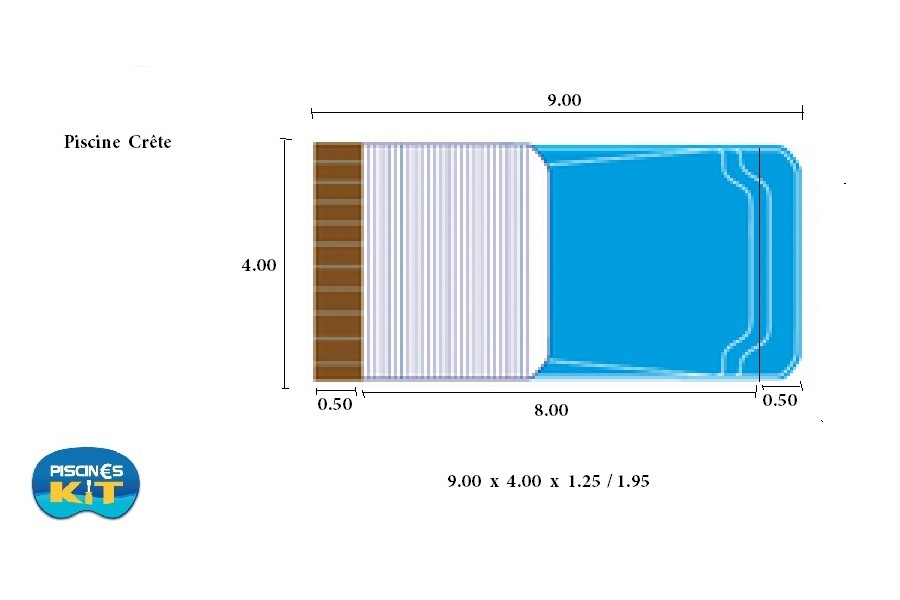 coque piscine avec volet integre