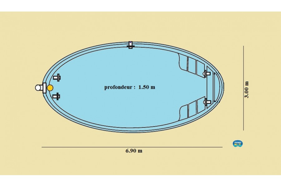 coque piscine ovale