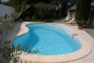 Piscine lagon avec plage et escalier pour votre jardin