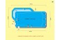 Une grande piscine coque polyester de 9 m x 5,2 m