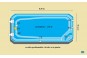 Piscine rectangulaire coque polyester de 8,50 m x 3,70 m