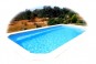 piscine rectangulaire avec escalier d'angle positionnable à droite ou à gauche