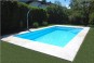 Piscine rectangulaire, une piscine coque polyester en kit à fond pla