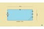 Piscine rectangulaire coque polyester de 7m x 3,65 m