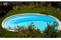 Piscine à fond plat de 1,50 m, avec plage et escalier