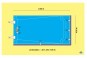 Piscine rectangulaire 8x4, fond incliné, profondeur de 1,25m à 1,95m