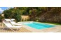 Piscine rectangulaire 8x4 avec banquette, et escalier d'angle