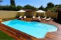 Votre piscine polyester à fond plat