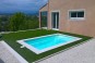 Saint-Louis, mini piscine en kit coque polyester rectangulaire