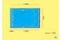 Mini Piscine rectangulaire de 5,3 m x 4,0 m fond plat profondeur 1,55 m