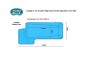 Piscine avec plage immergée coque polyester de 11.50 x 5.70 m