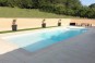 Coque rectangulaire de piscine enterrée à fond plat 1,50m.