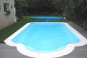 Piscine coque polyester coque de 7,60 x 3,50 m