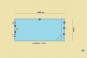 Piscine rectangulaire coque polyester enterrée de 9m x 4m...