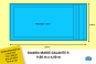 Modèle de piscine Marie-Galante 9x4 . Aussi en 6, 7, 8 et 10m de longueur