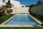 Couleur Gris -  - Piscine avec plage et escalier Cap-Vert coque polyester