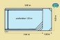 Plan de votre piscine avec volet de sécurité immergé de 8,60 m x 4,00 m