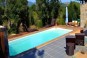 Coque de piscine polyester de forme rectangulaire pour les sportifs