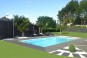 Paques piscine rectangulaire coque polyester 9 x 4 m