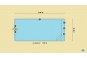 Fond plat 1,50m - Couloir de nage de  11m x 3m