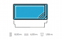 Piscine rectangulaire coque de 8x4m, 1,58m de profondeur