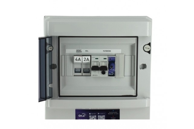 Coffret électrique Bluetooth et Wi-Fi pour piscine Cap-Vert plage