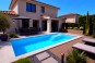 Votre petite piscine coque polyester Seychelles avec plage