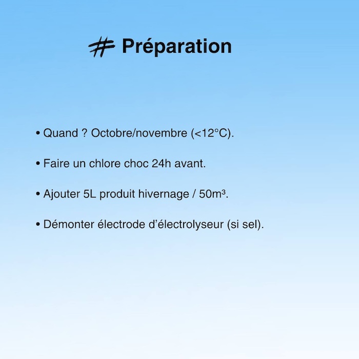 Préparer votre piscine polyester pour l'hiver