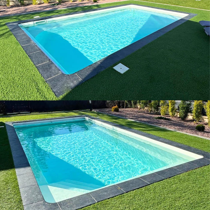 Exemple de piscine en kit enterrée : Cap-Vert